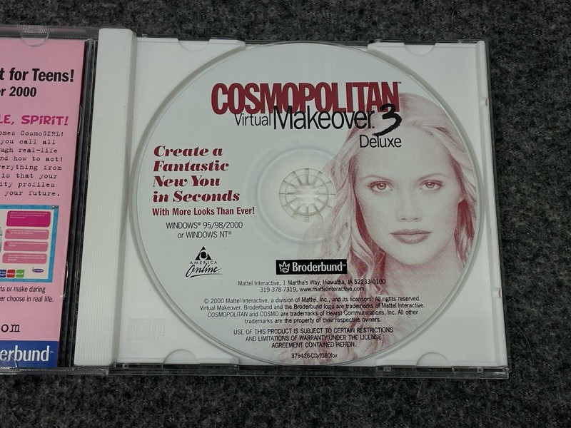 Cosmopolitan Virtual Makeover 3 Deluxe (CD-Rom, 2000) Hairstyle Makeup Mac PC gallery