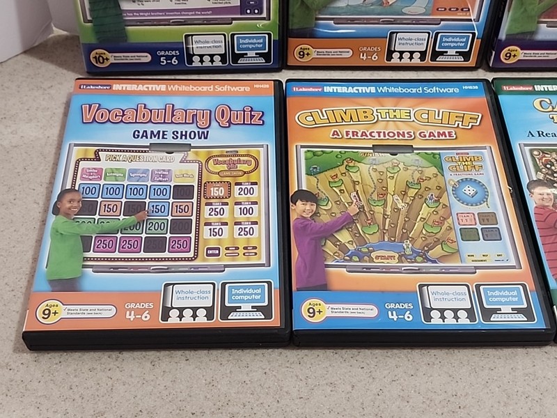 Lot of 17 Lakeshore Interactive Whiteboard Software PC/Mac Grades 1st - 6th Read gallery