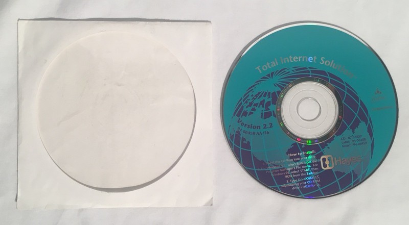 HAYES Modem Total Internet Solution Installation Driver & Software CD AOL gallery