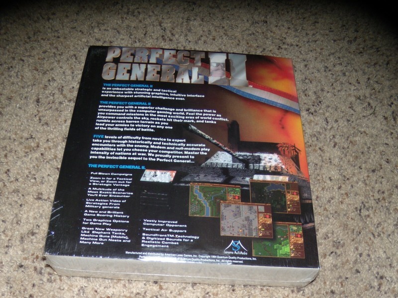 Perfect General II (PC, 1994) New and Sealed in Big Box gallery
