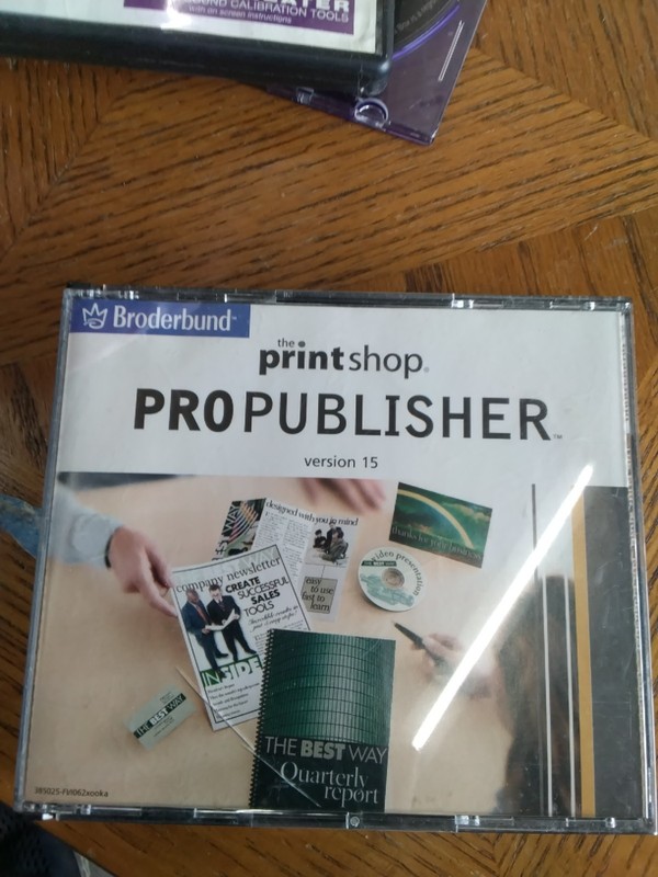 The Printshop Pro Publisher Version 15 (2002, Broderbund) Computer CD-ROM gallery