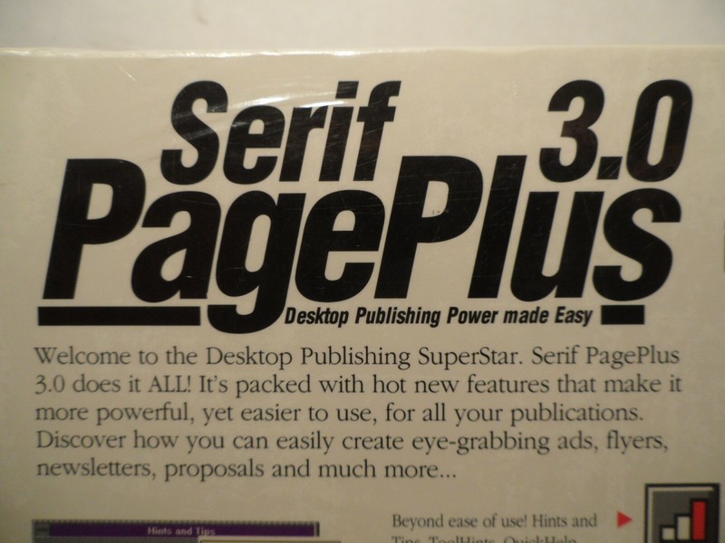 Serif 3.0 Page Plus Desktop Publishing Includes CD-ROM NEW Factory Sealed! gallery