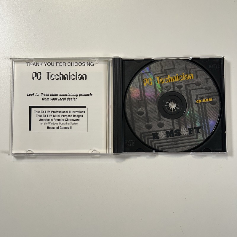 VTG PC Technician Romsoft CD-ROM Vintage Shareware Software Tutorial Diagnostics gallery