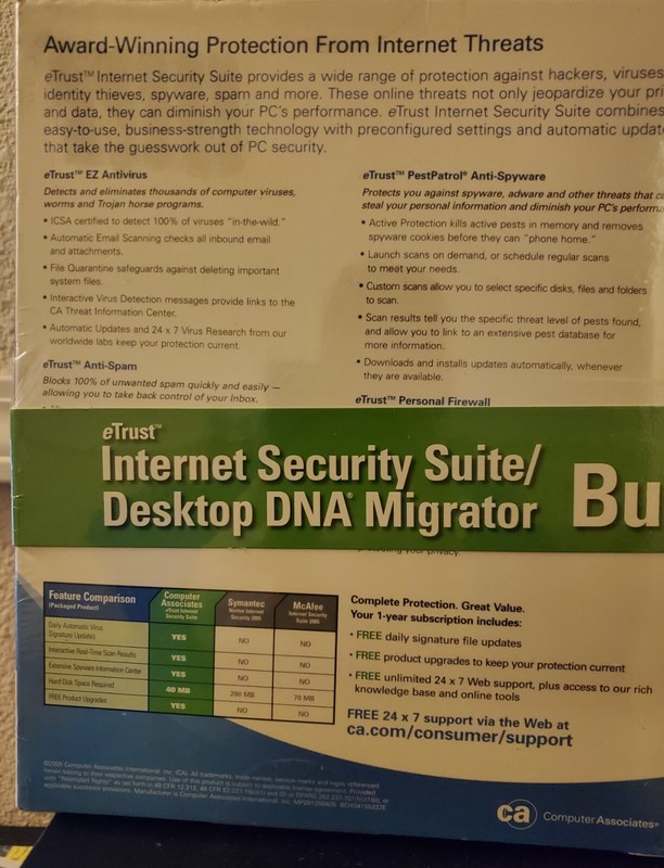 eTrust Internet Security Suite & Desktop DNA Migrator Bundle (Discontinued) gallery