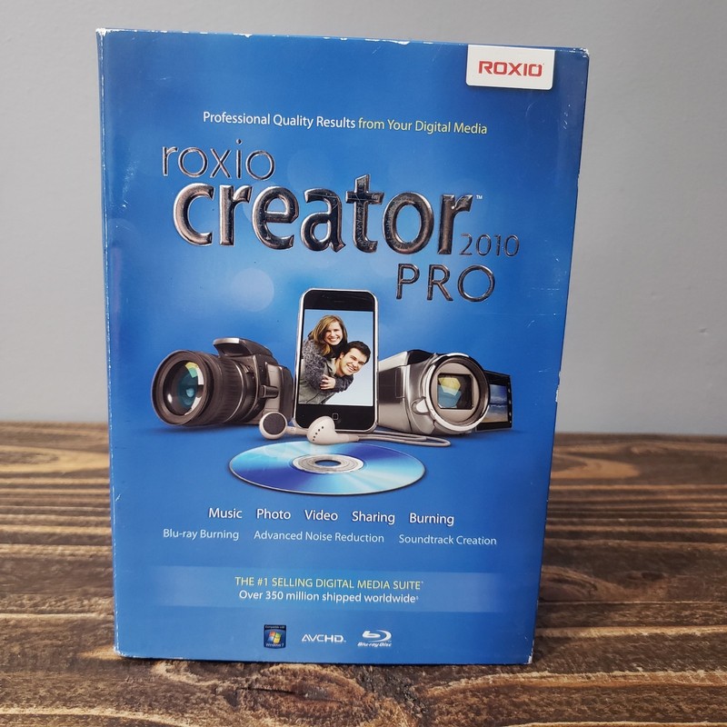 Roxio Creator Pro 2010 Blu Ray Photo Music Video New