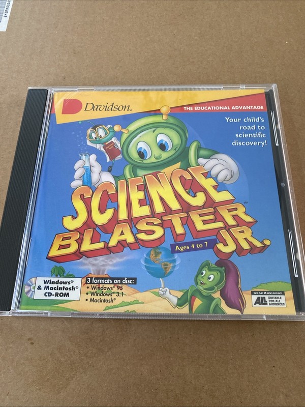 Davidson Science Blaster Jr. Windows 95 / Windows 3.1 / Mac OS CD-ROM