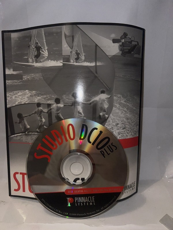 PinnacleStudio DC10 PlusPCVideo Editing Windows 98 Sealed sold as shown inphoto