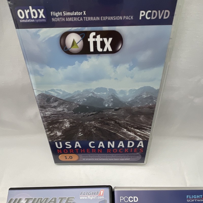 Flight 1 Flight Simulator Add-Ons Lot DC-2 & Ultimate Terrain USA CD English gallery