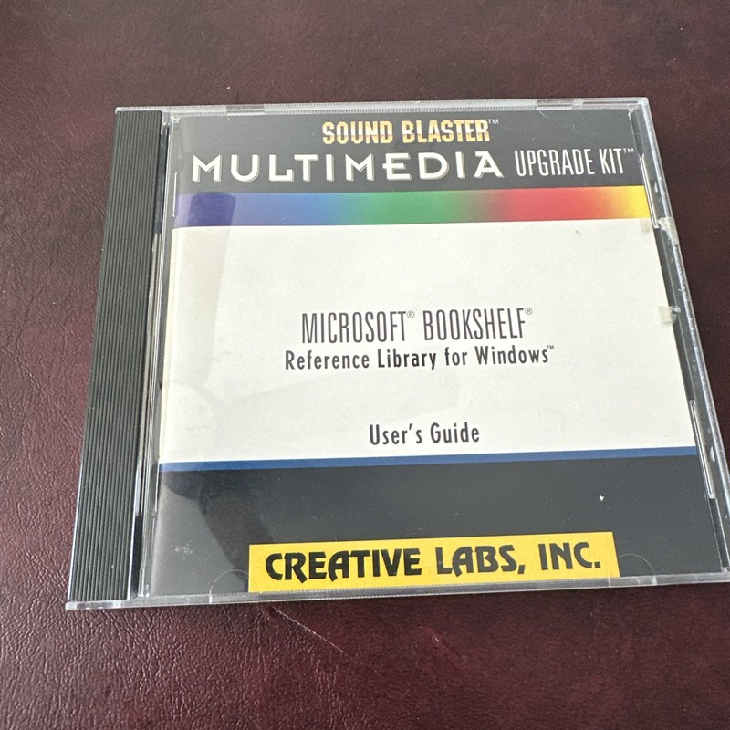 VTG 1992 Sound Blaster Multimedia Upgrade Kit Microsoft Bookshelf CD-ROM PC