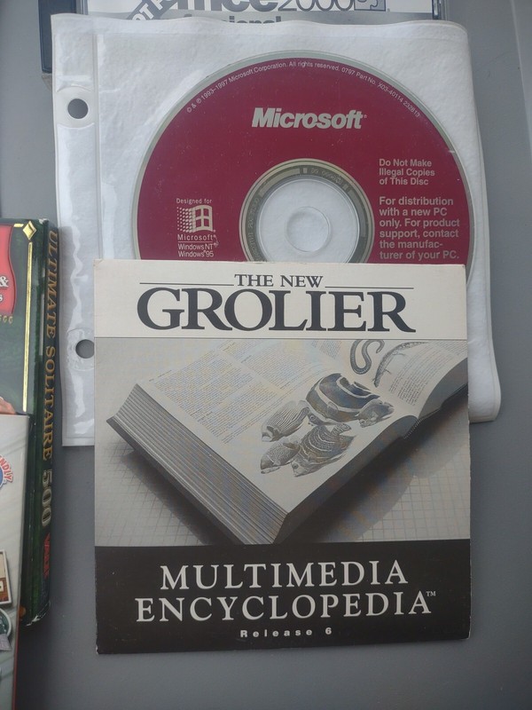 Vintage PC Software Lot Games Microsoft Office Pinnacle Encarta 98 Hallmark gallery