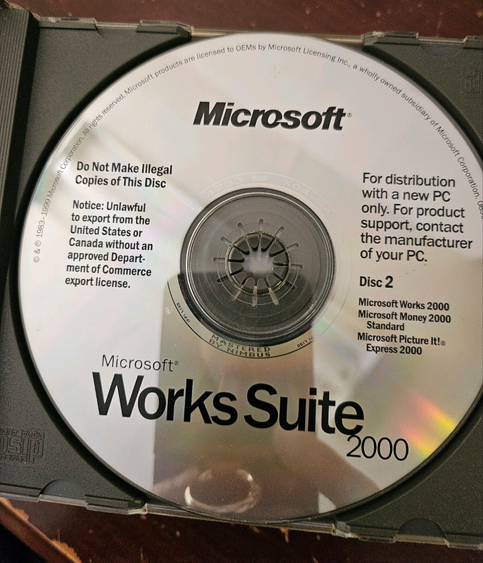 Microsoft Works Suite 2000 Complete 8 CD Set Vintage Software gallery