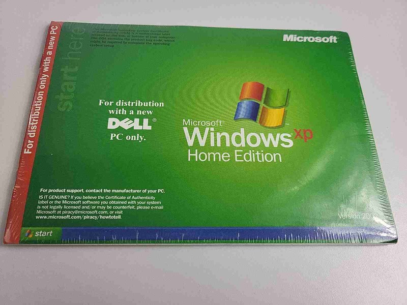 Microsoft Windows XP Home Edition For Distribution With Dell Version 2002 Sealed