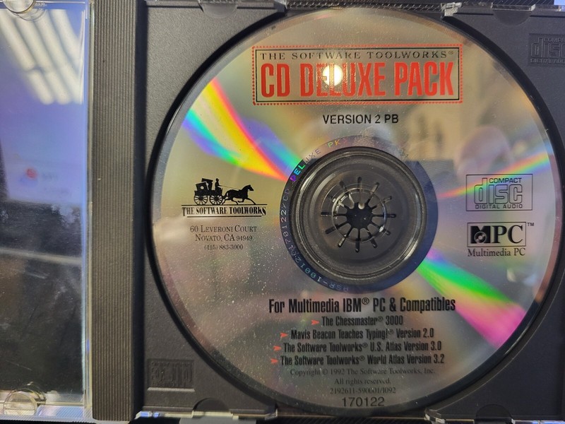 The Software Toolworks Cd Deluxe Pack Version 2 PB PC Disc ONLY/ NO SCRATCHES