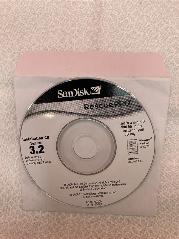Sandisk Rescue Pro Version 3.2