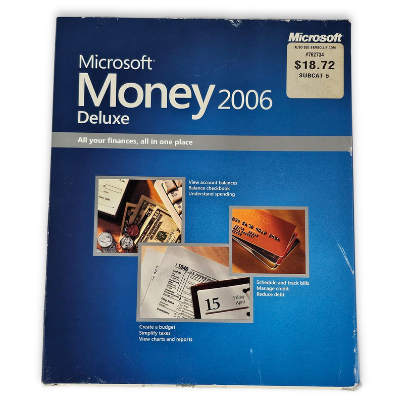 Microsoft Money Deluxe 2006 Personal Finance Software Win32 English