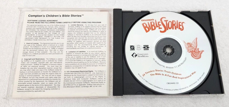 Children’s BIBLE STORIES COMPTON'S NEW MEDIA Win/Mac CD-ROM 1996 gallery