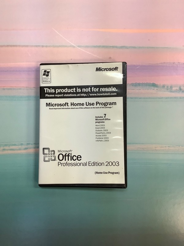 Microsoft Office 2003 Professional Edition Home Use Program NFR