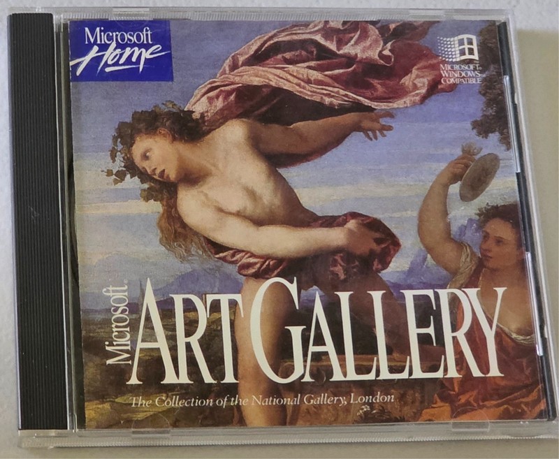 Microsoft Art Gallery CD-ROM National Gallery London Educational Software 1993