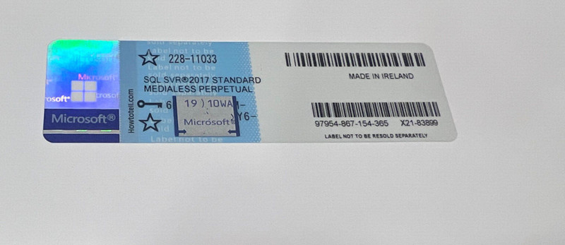 Microsoft SQL Server 2017 Standard 24 Core unlimitd User CAL Authentic 228-11033 gallery