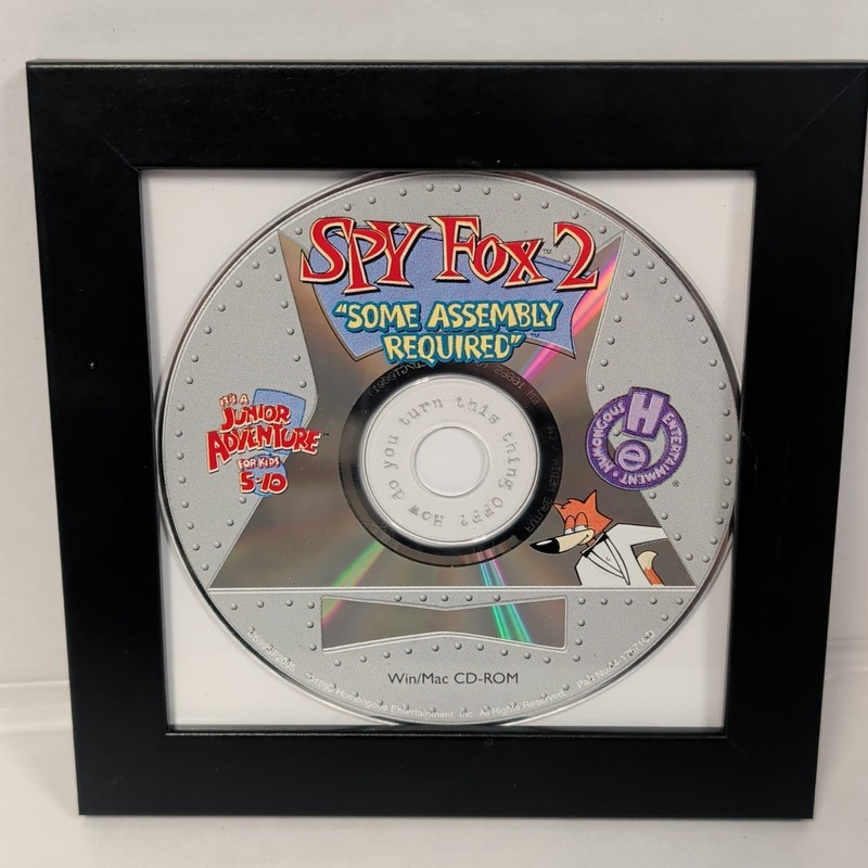 Spy Fox 2 Assembly Required *FRAMED CD* Humongous Entertainment