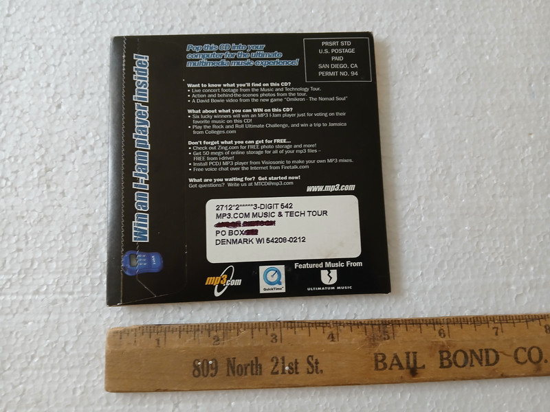 The MP3.com Music and Technology Tour CD 1999 Promo Sampler PC Computer Disc NEW gallery