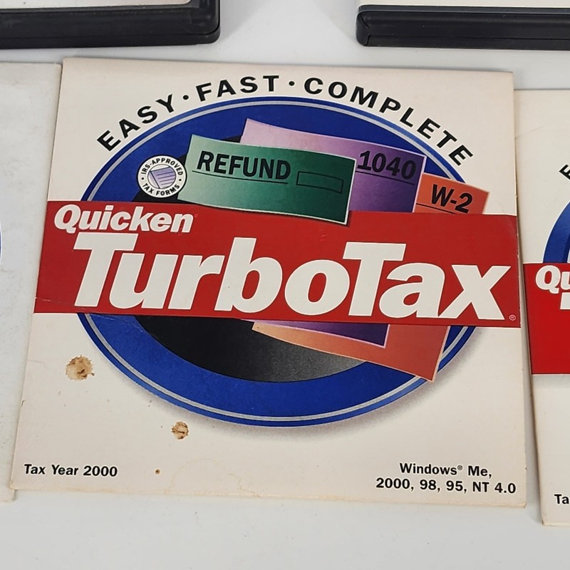 TurboTax Deluxe Software Collection 2000-2005 Intuit CD-ROM Vintage Computing gallery