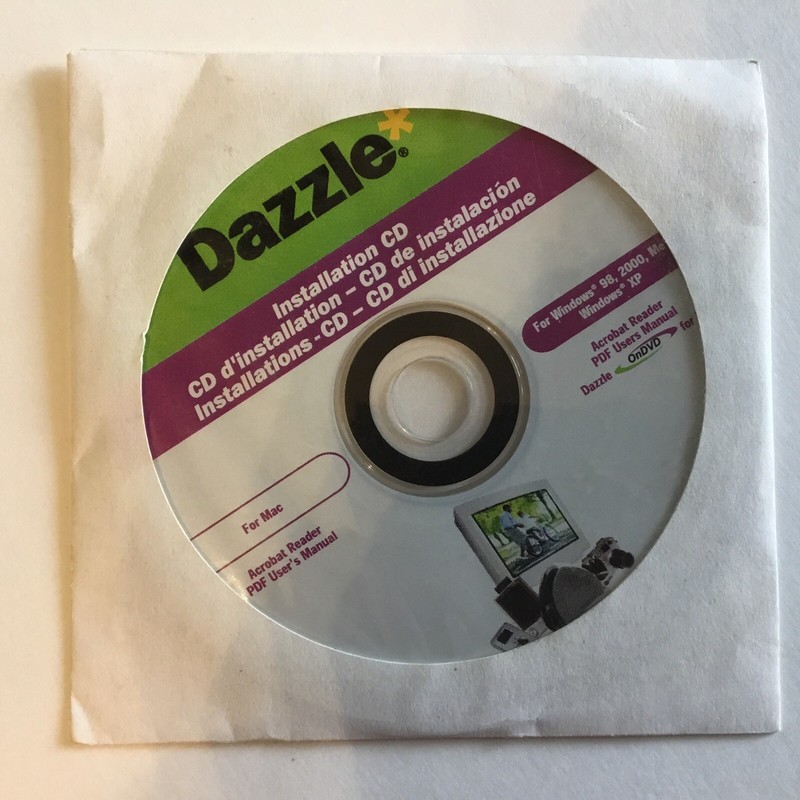 Dazzle Installation CD Software