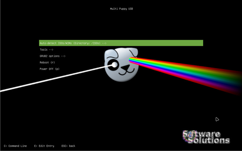 Puppy Linux Collection with 21 32 & 64bit versions on a single flash/SSD drive