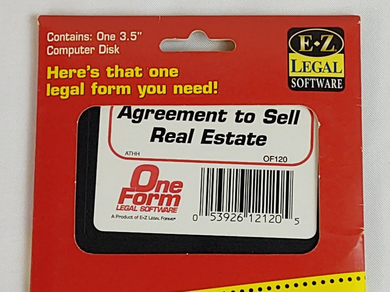 Vintage One Form EZ Legal Software Agreement To Sell Real Estate 3.5 Floppy Disk gallery