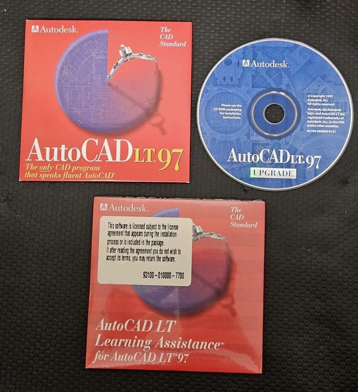 Autodesk AutoCAD LT 97 Upgrade Box Manuals & CD **UNTESTED AS-IS** gallery