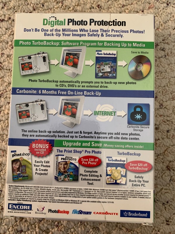 ENCORE Broderbund Digital Photo Protection $48 Value gallery