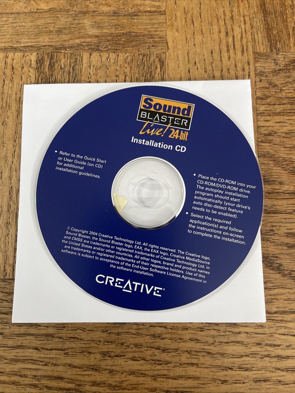 Sound Blaster Live PC Software
