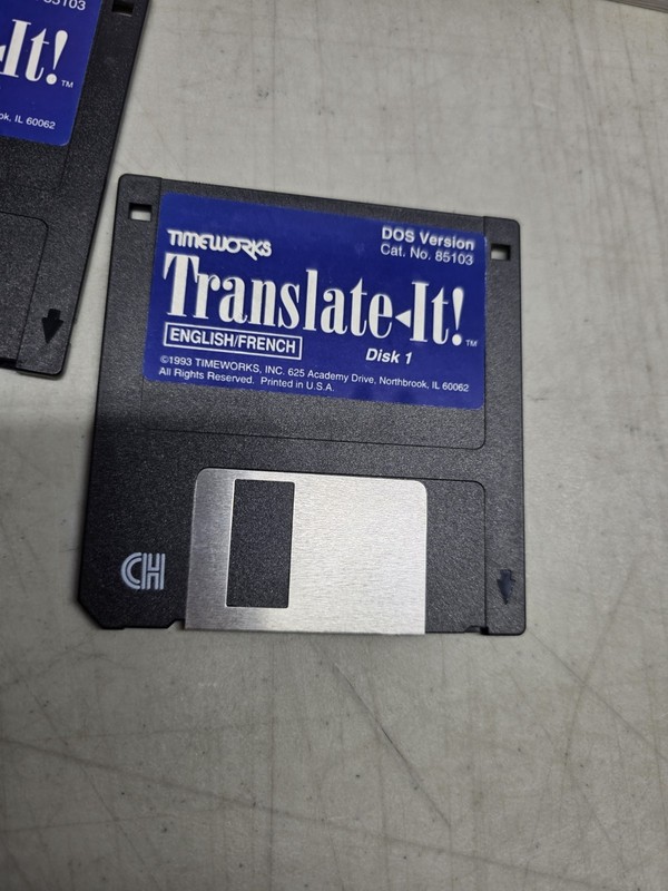 🔥 French Translation Software for IBM PC 3.5 & Floppy Translate to English Used gallery