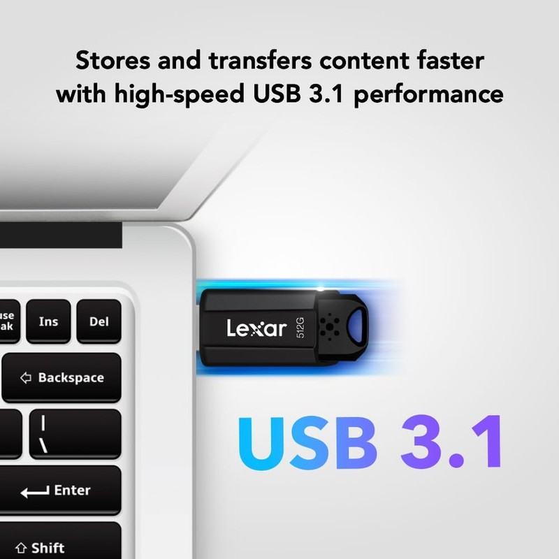 Lexar 256GB JumpDrive S80 USB 3.2 Gen 1 Flash Drive for Storage Expansion and... gallery