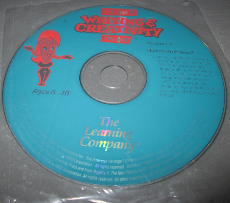 Ultimate Writing & Creativity Center Version 1.0 CD The Learning Company 1996