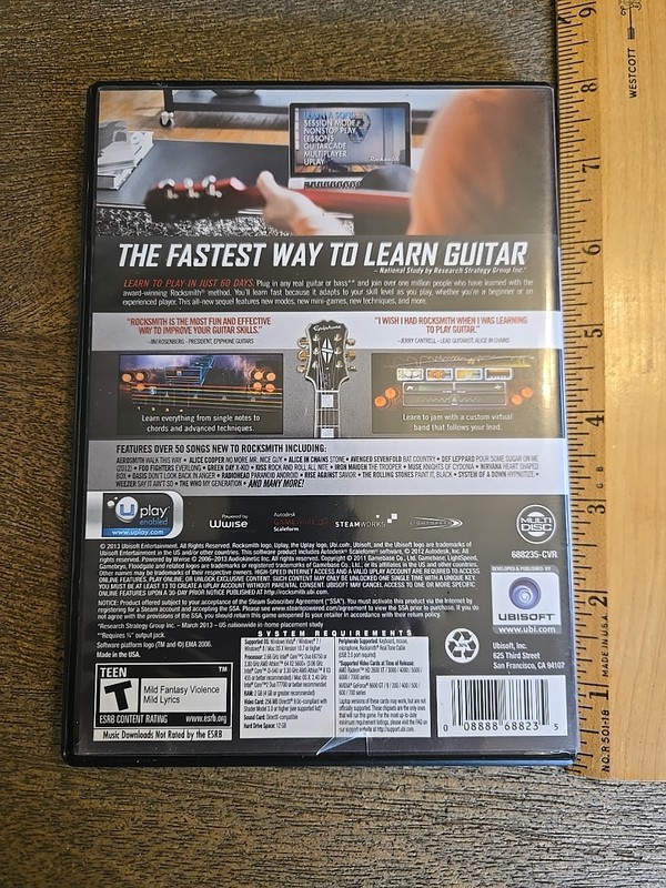 Rocksmith Fastest Way To Learn Guitar 2014 Edition (PC, Mac) VIDEO CIB See All gallery