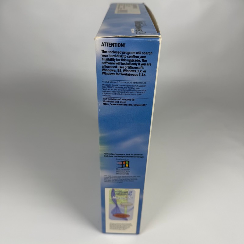 Microsoft Windows 98 Upgrade Retail BOX ONLY gallery