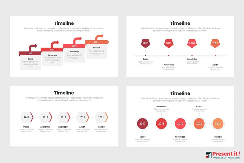 Timeline Infographics Template gallery