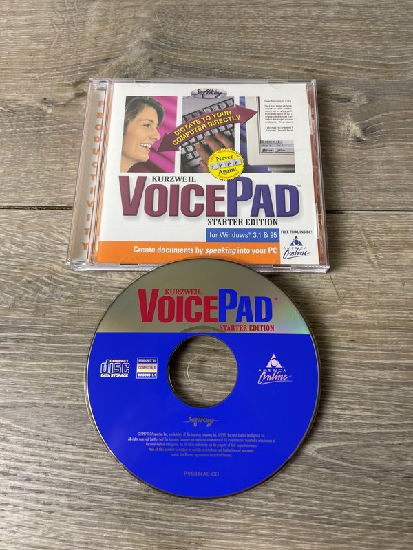 Kurzweil VoicePad Starter Edition – PC Windows 3.1/95 Softkey