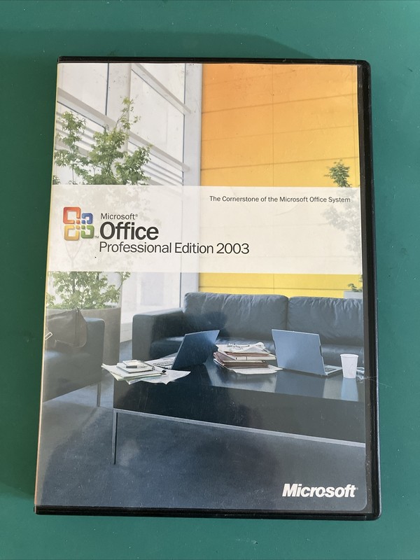 Microsoft Office Professional Edition 2003. Word, Excel, Outlook, etc. VERY GOOD