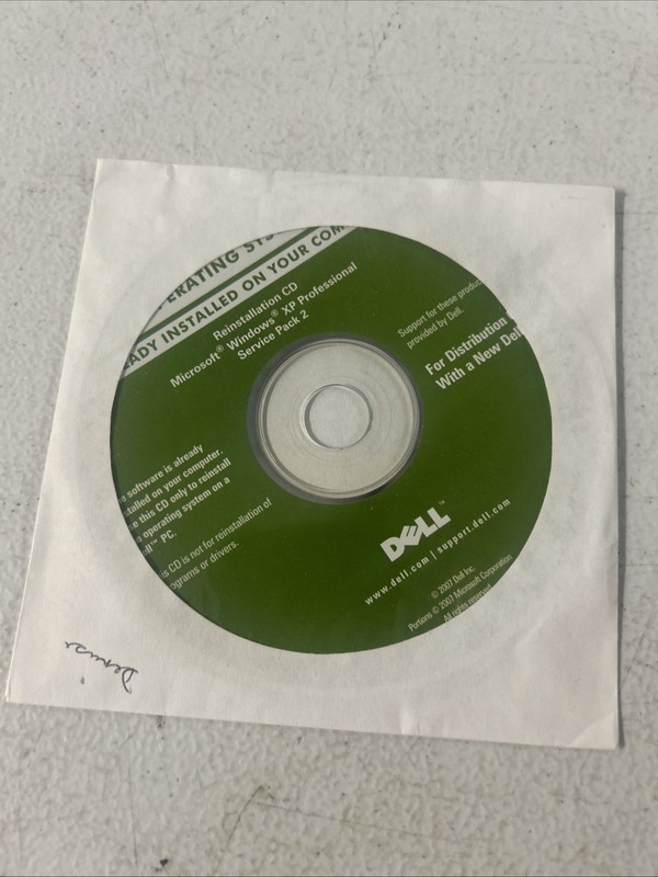Dell Windows XP Professional SP2 Reinstallation CD Disc