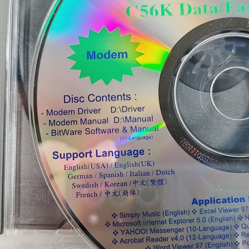 CNet Total Network Solutions C56K Data/Fax Modem Software Disc CD Rom 2001 gallery