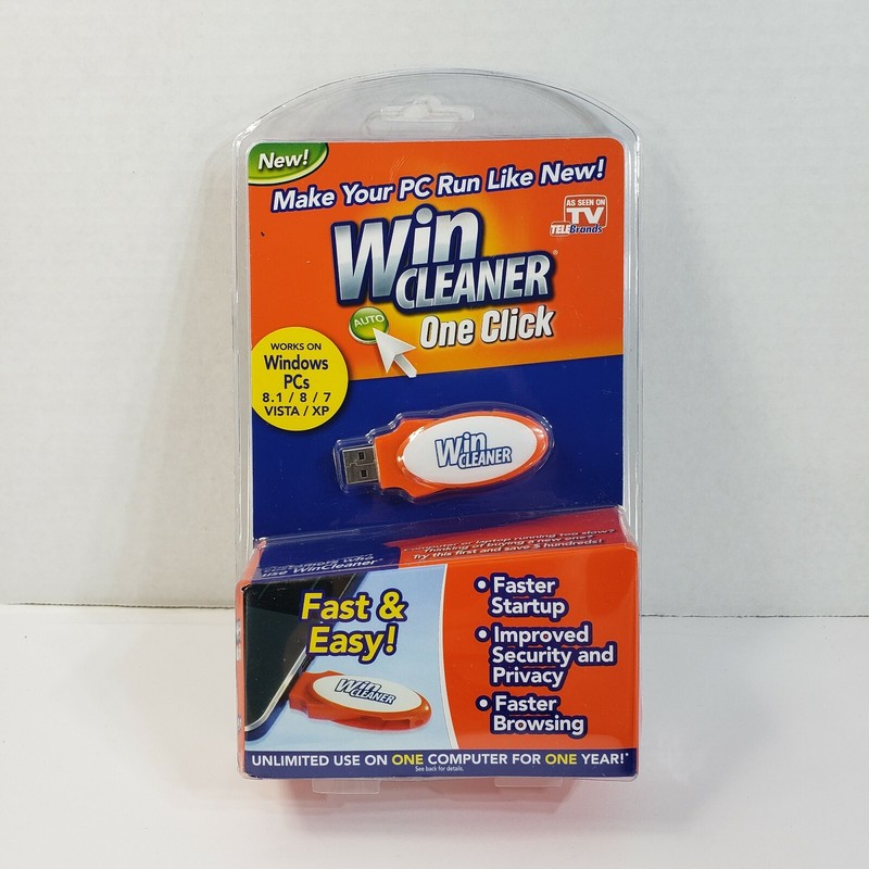 Win Cleaner USB TV One Click PC Computer Windows Clean Repair Protect NEW