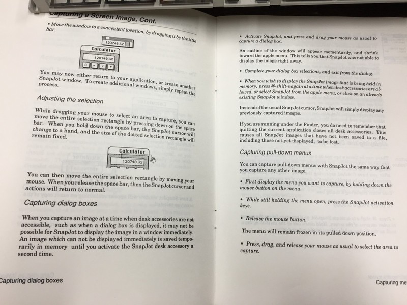 Vintage Macintosh software : SNAP JOT 3-1/2" disks and manual gallery