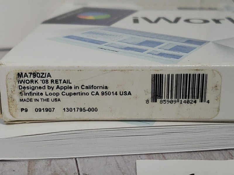 Apple Mac iWork '08 - Includes Keynote, Pages, Numbers - MA790Z/A w/ Product key gallery