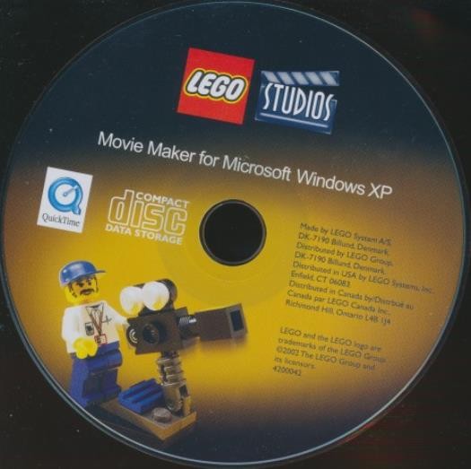 Lego Studios: Movie Maker PC CD-ROM create stop motion live action footage game!