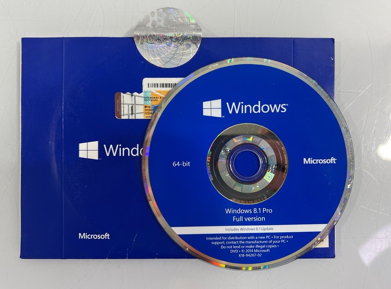 Windows 8.1 OEM 64-Bit - DVD & License Key #WN7-00615