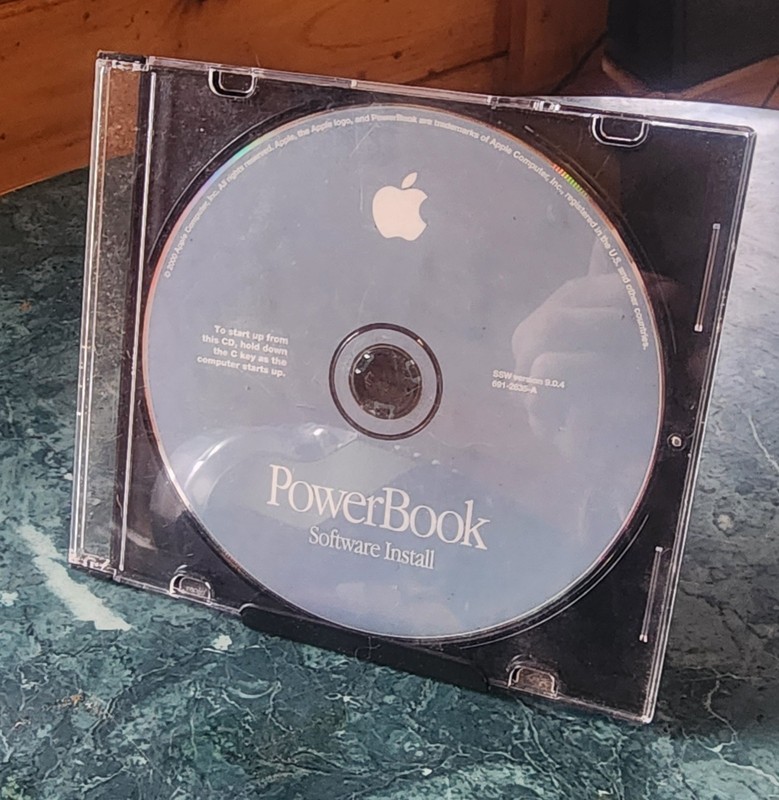 Vintage Powerbook Software Restore CD • Mac OS 9.0.4 VG+