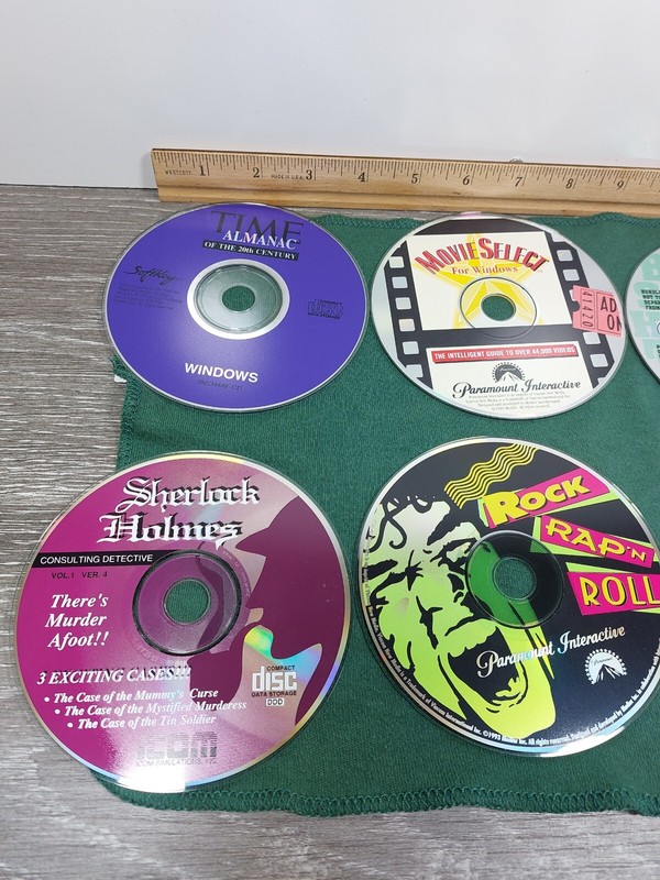 Lot of 6 - PC CD-ROM 1990's Rock Rap and Roll Paramount Interactive - All Mint gallery