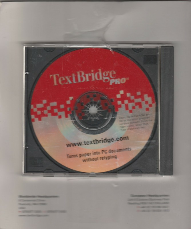 TextBridge Pro98 by Xerox ~ CD-ROM gallery